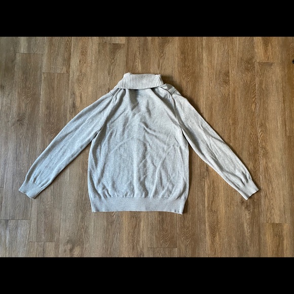 Express Shawl Neck Knit Sweater XL Heather Gray - Picture 3 of 7